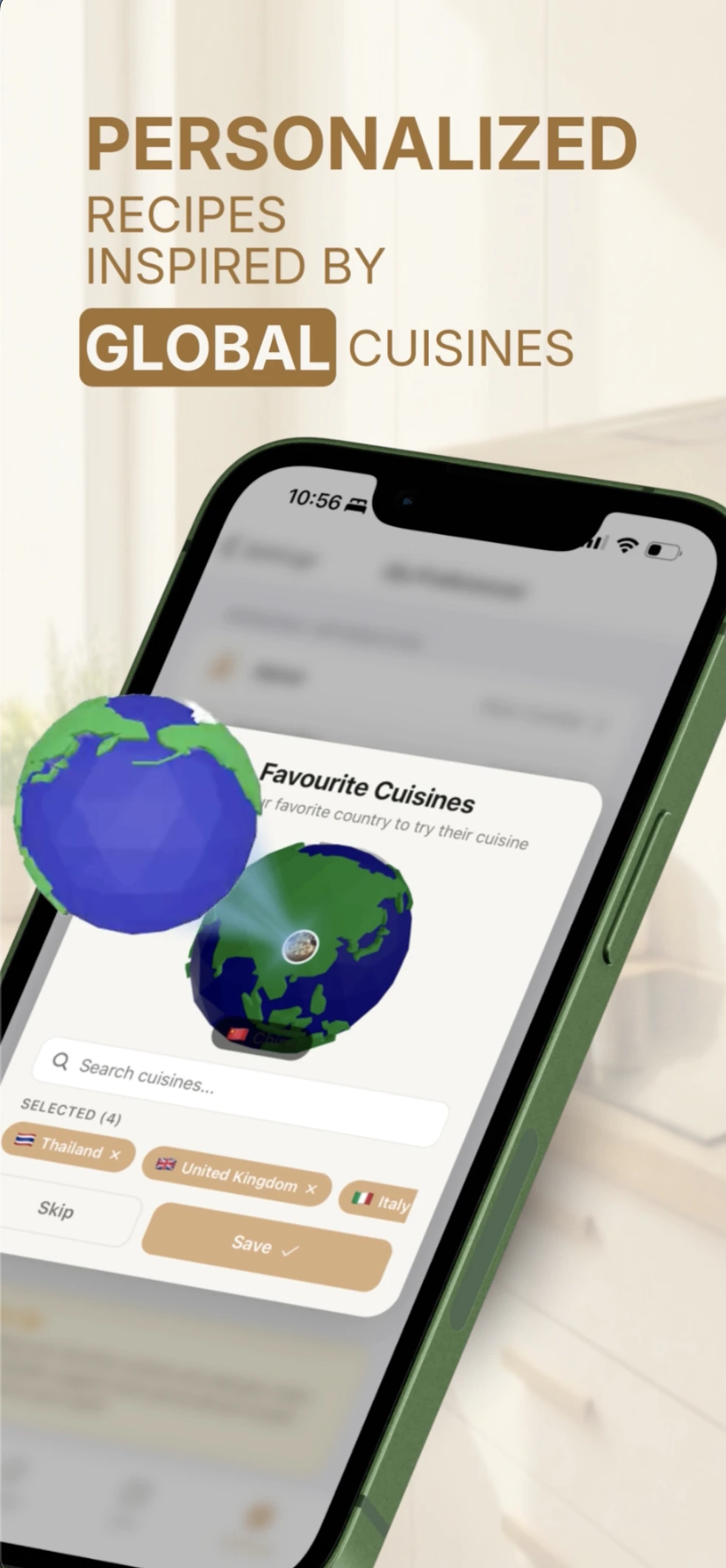 MealBuddy app showing personalized meal suggestions on iPhone